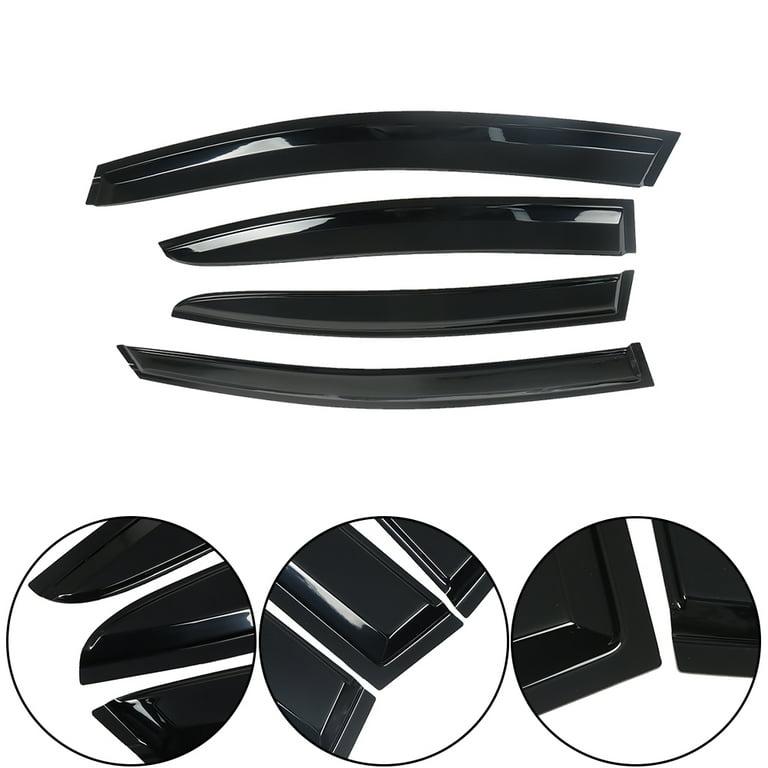 Car Window Rain Guards – Smoke Black Window Visor Deflectors Set