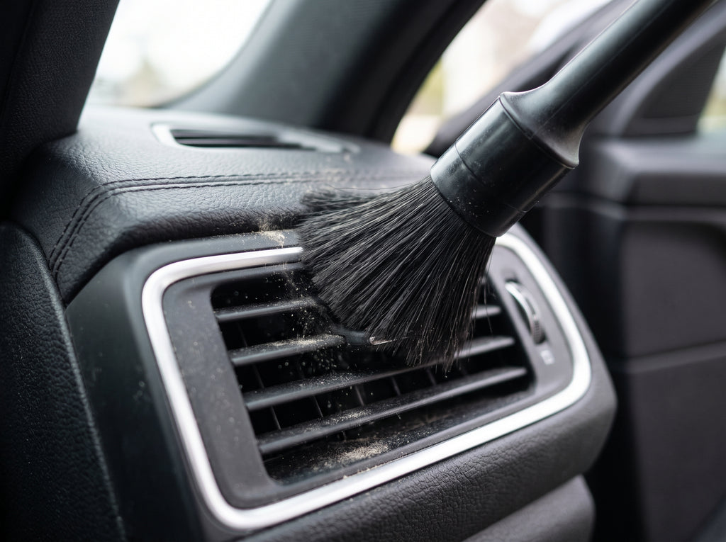 5-Piece Car Detailing Brush Set  Soft Cleaning Brushes for Dashboard, AC Vents & Interior
