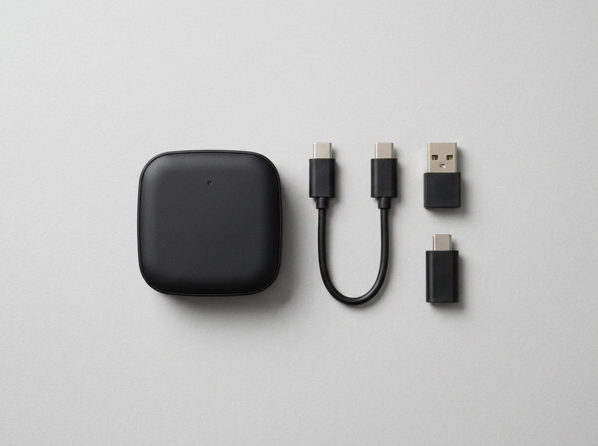 Wireess CarPlay & Android Auto Adapter  Plug & Play USB Donglel
