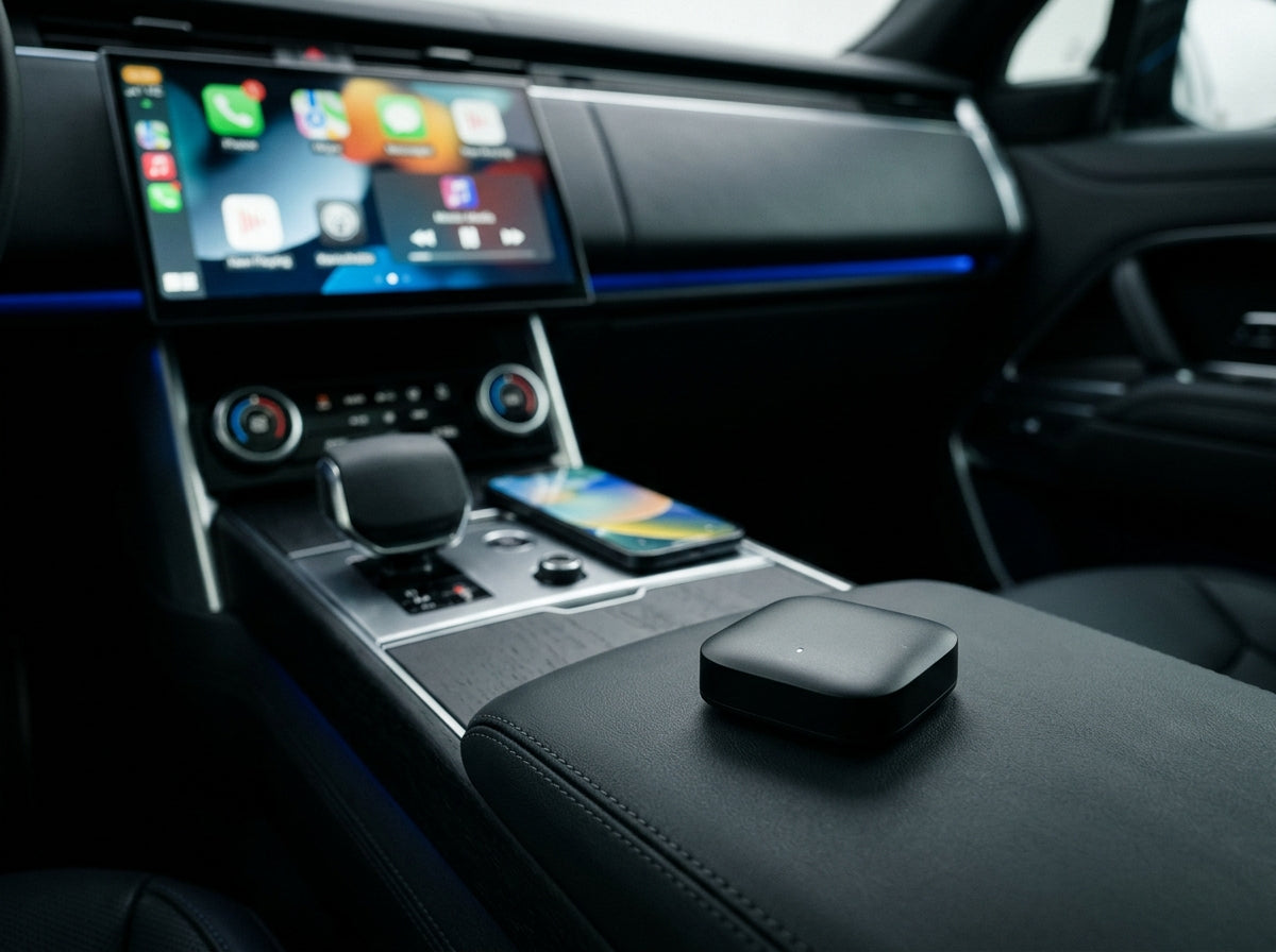 Wireess CarPlay & Android Auto Adapter  Plug & Play USB Donglel