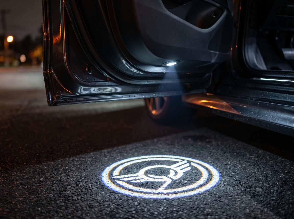 Universal LED Car Door Projector Lights  Stylish Welcome Ground Lighting for Cars