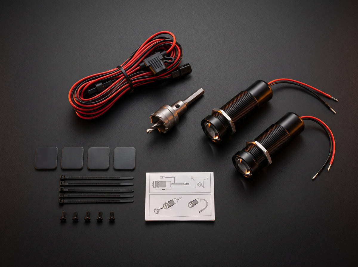 Universal LED Car Door Projector Lights  Stylish Welcome Ground Lighting for Cars