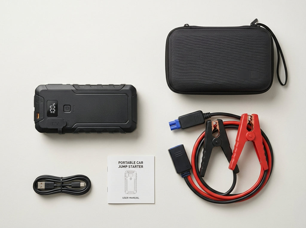 Portable Car Jump Starter – Emergency Battery Booster Kit