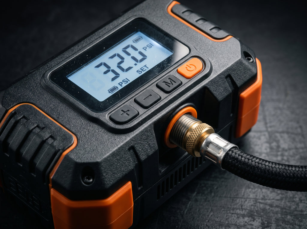 Portable 12V Car Tyre Air Compressor with Digital Pressure Display