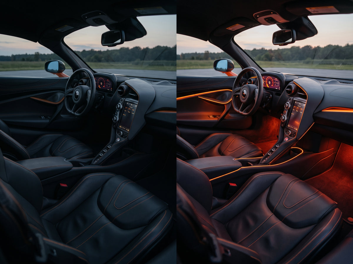 RGB Car Interior Ambient LED Lights Kit with Multicolor Lighting