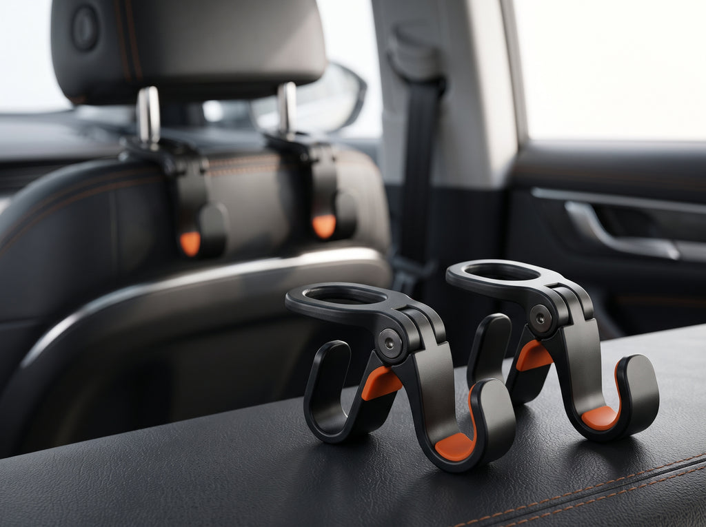 Car Headrest Hooks Set of 4 Universal Car Seat Back Bag Hangers