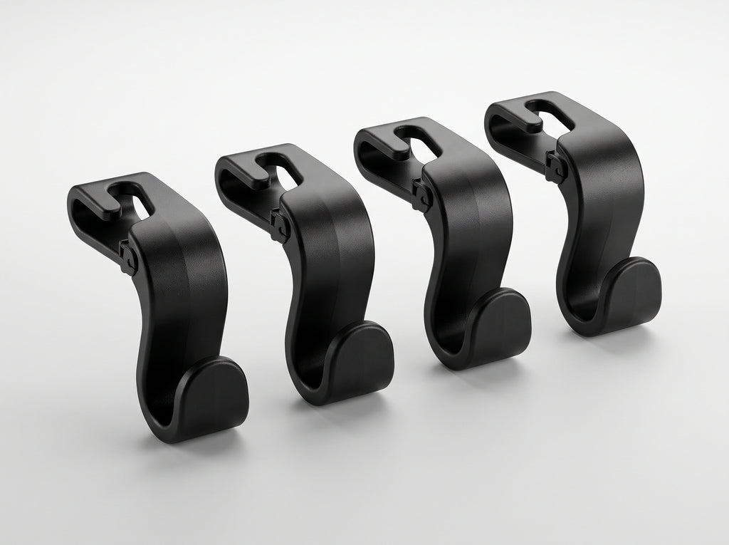 Car Headrest Hooks Set of 4 Universal Car Seat Back Bag Hangers
