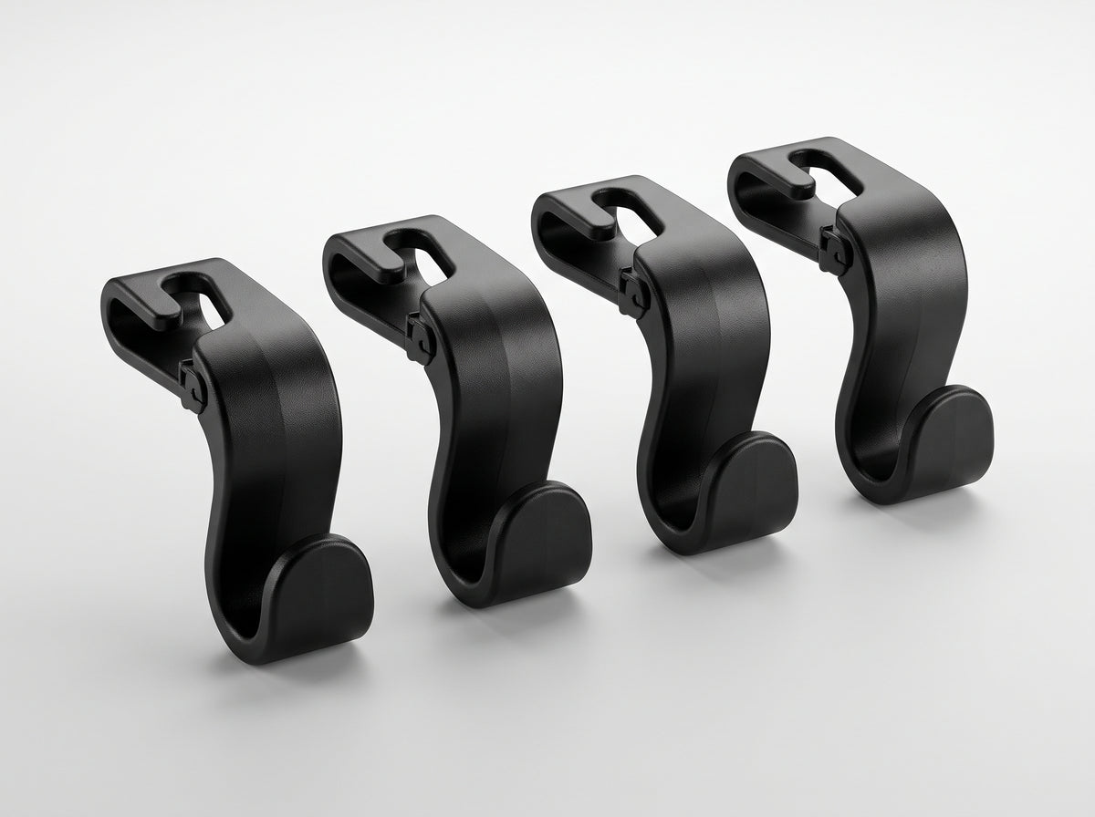 Car Headrest Hooks Set of 4 Universal Car Seat Back Bag Hangers