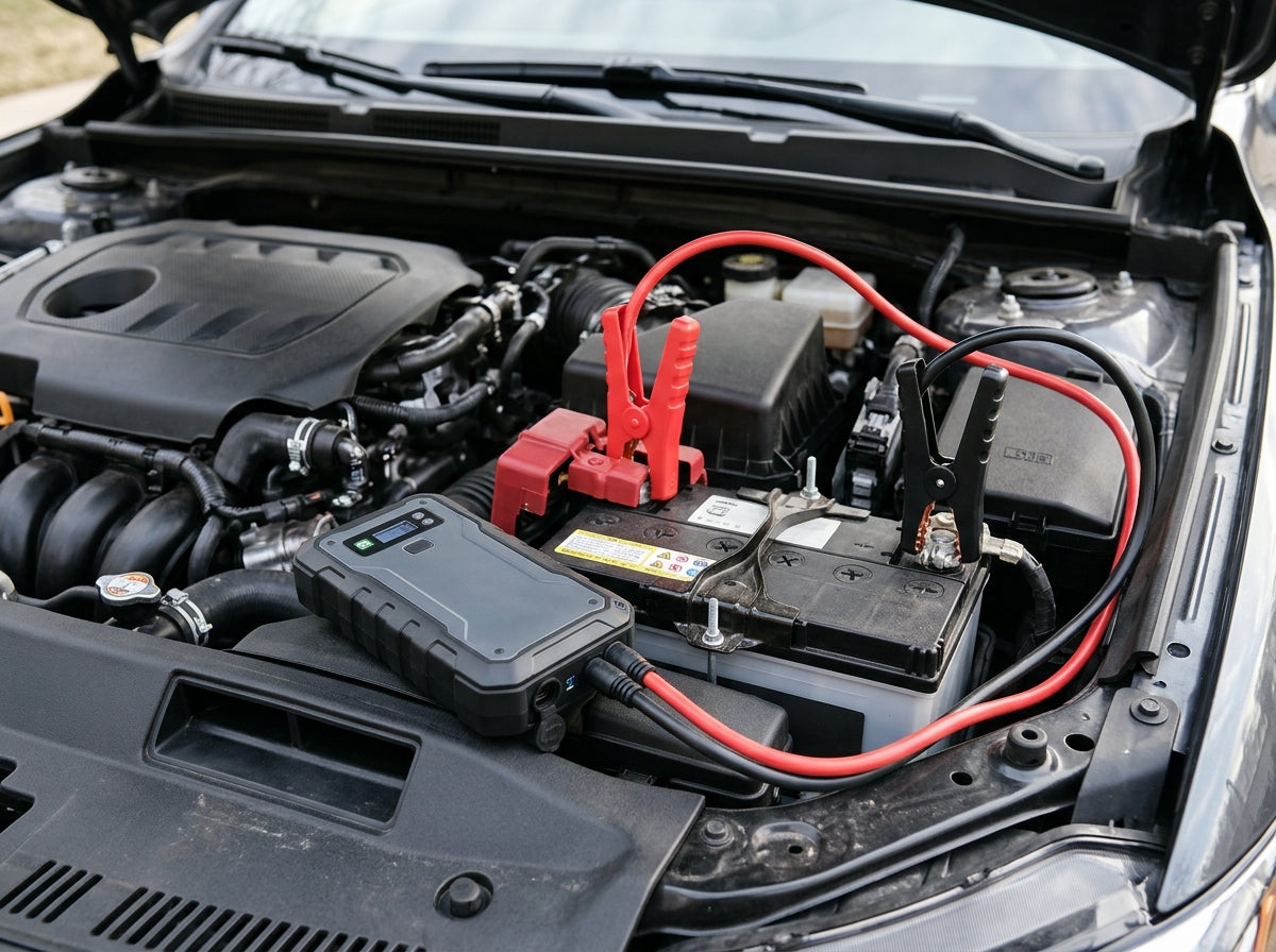 Portable Car Jump Starter – Emergency Battery Booster Kit