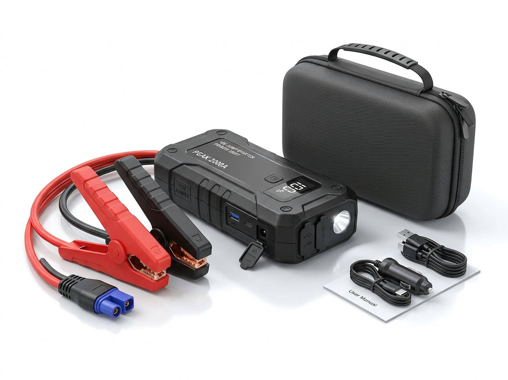 Portable Car Jump Starter – Emergency Battery Booster Kit