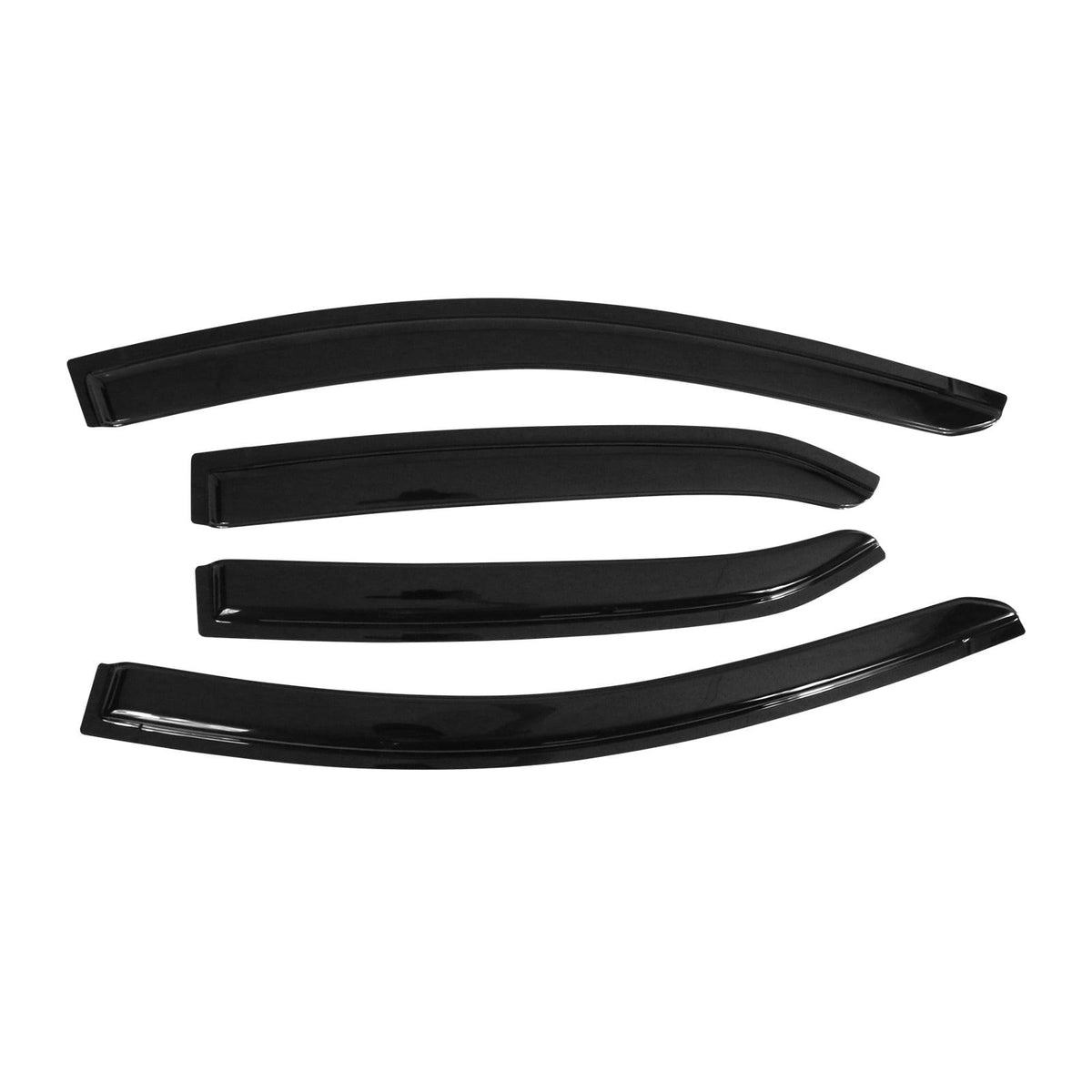 Car Window Rain Guards – Smoke Black Window Visor Deflectors Set