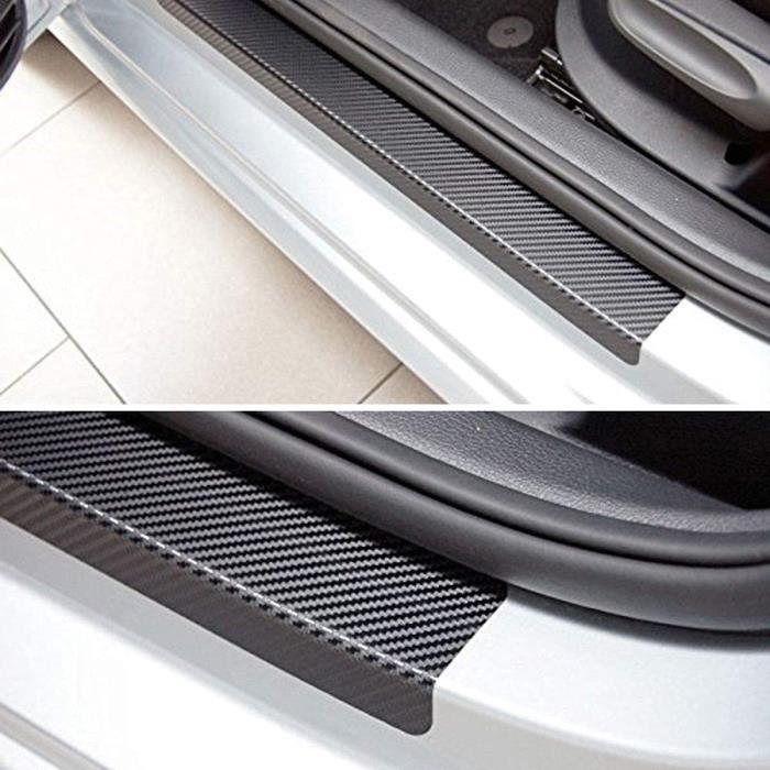 Car Door Sill Protector Strips – Anti-Scratch Carbon Fiber Door Guards