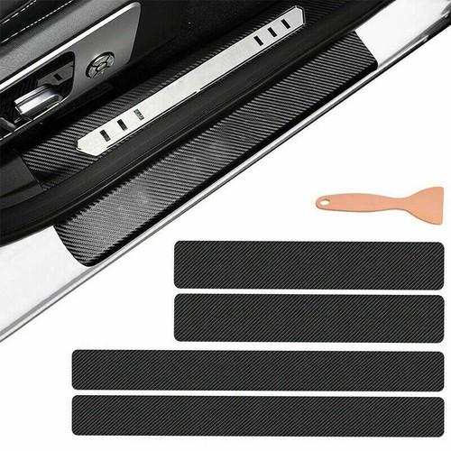 Car Door Sill Protector Strips – Anti-Scratch Carbon Fiber Door Guards